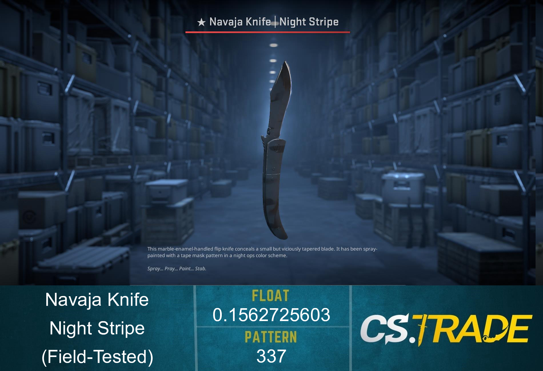 ★ Navaja Knife | Night Stripe (Factory New) Screenshot