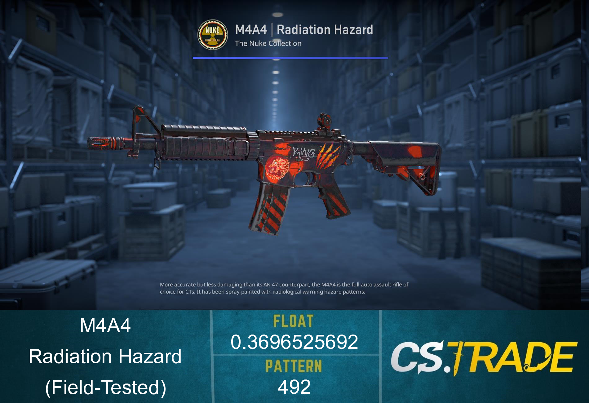 M4A4 | Radiation Hazard (Field-Tested) Screenshot