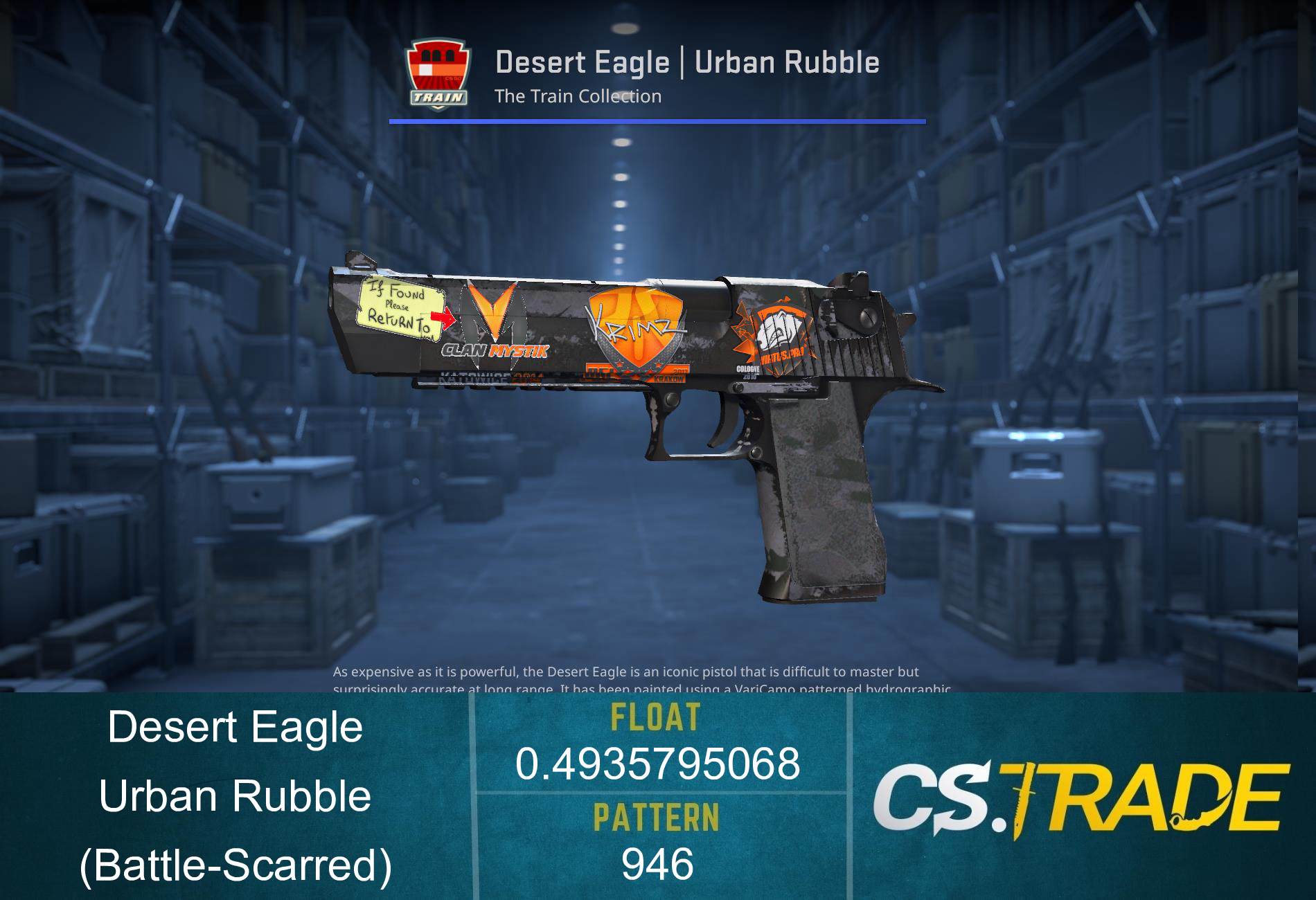 Souvenir Desert Eagle | Urban Rubble (Battle-Scarred) Screenshot