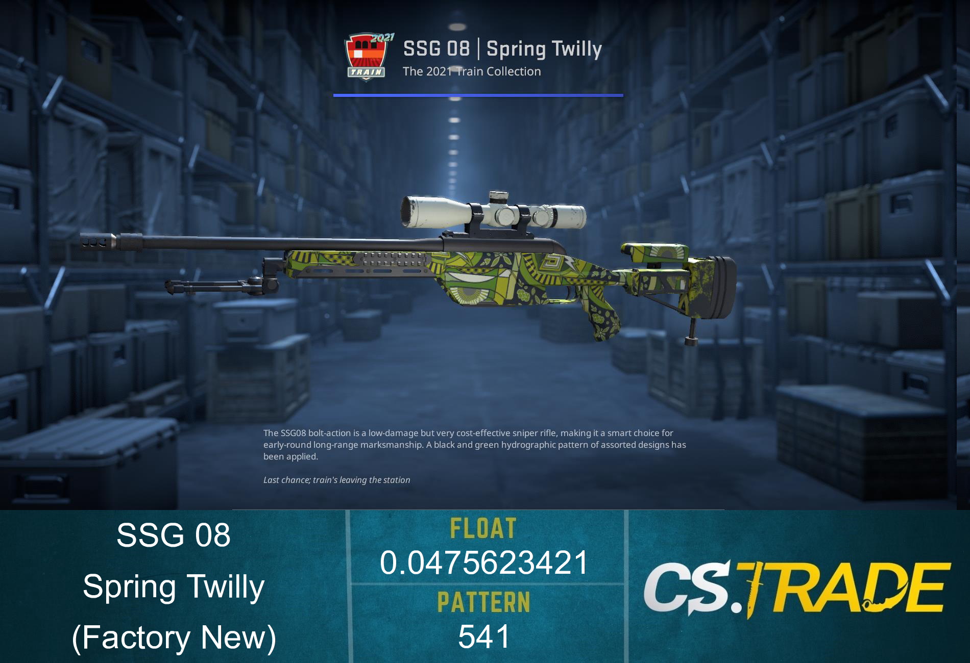 SSG 08 | Spring Twilly (Factory New) Screenshot