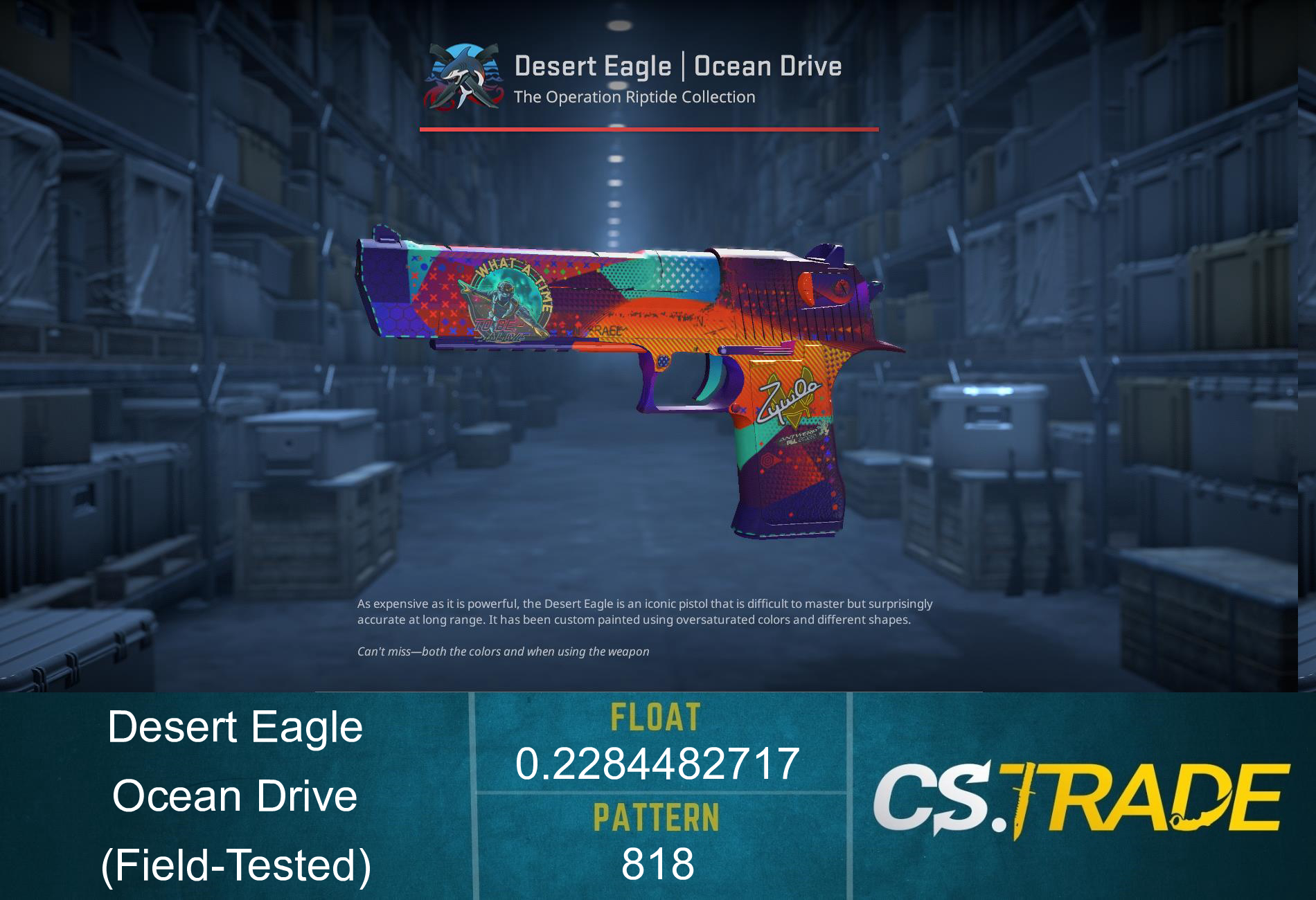 StatTrak™ Desert Eagle | Ocean Drive (Field-Tested) Screenshot