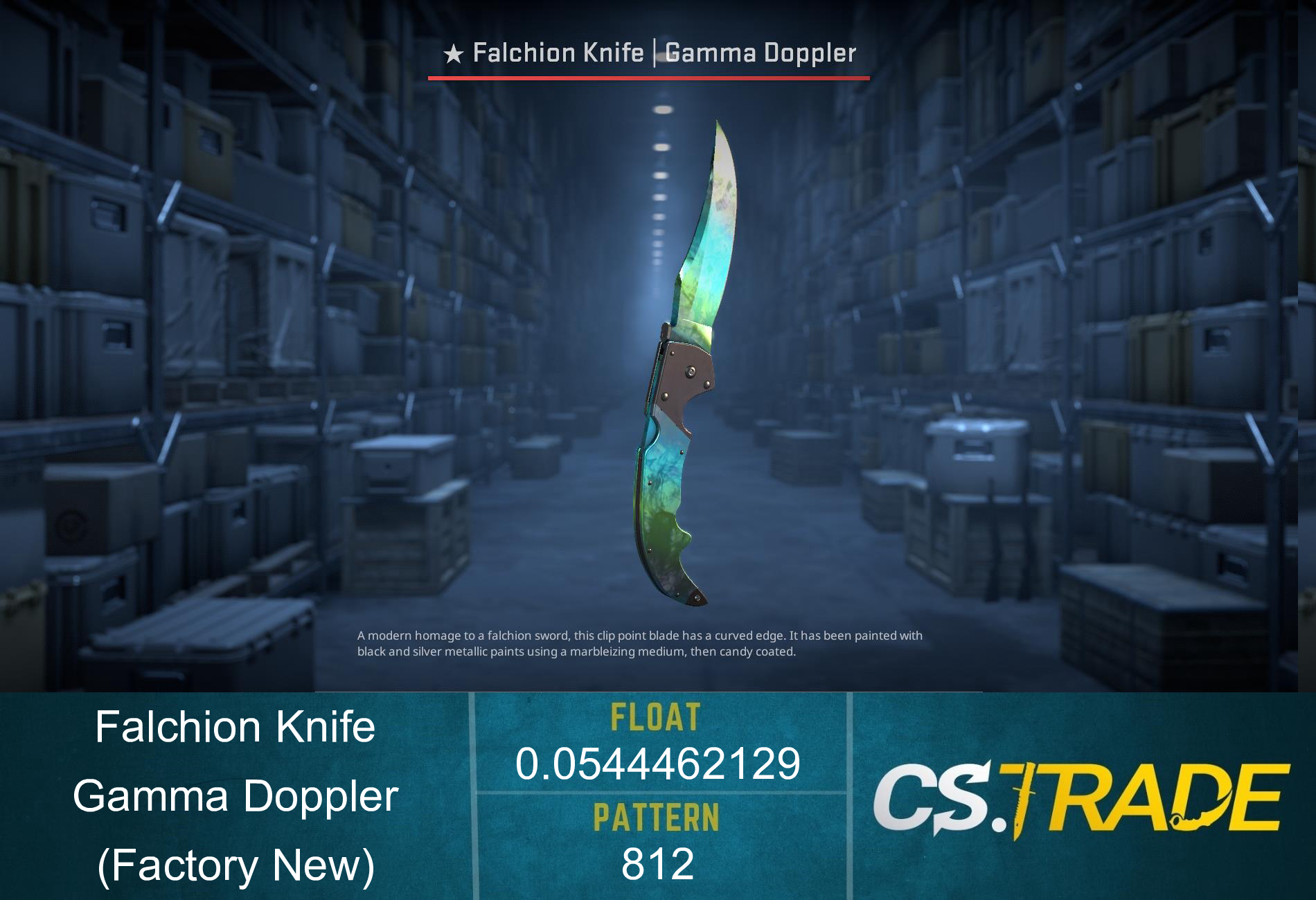 ★ Falchion Knife | Gamma Doppler Phase 4 (Factory New) Screenshot