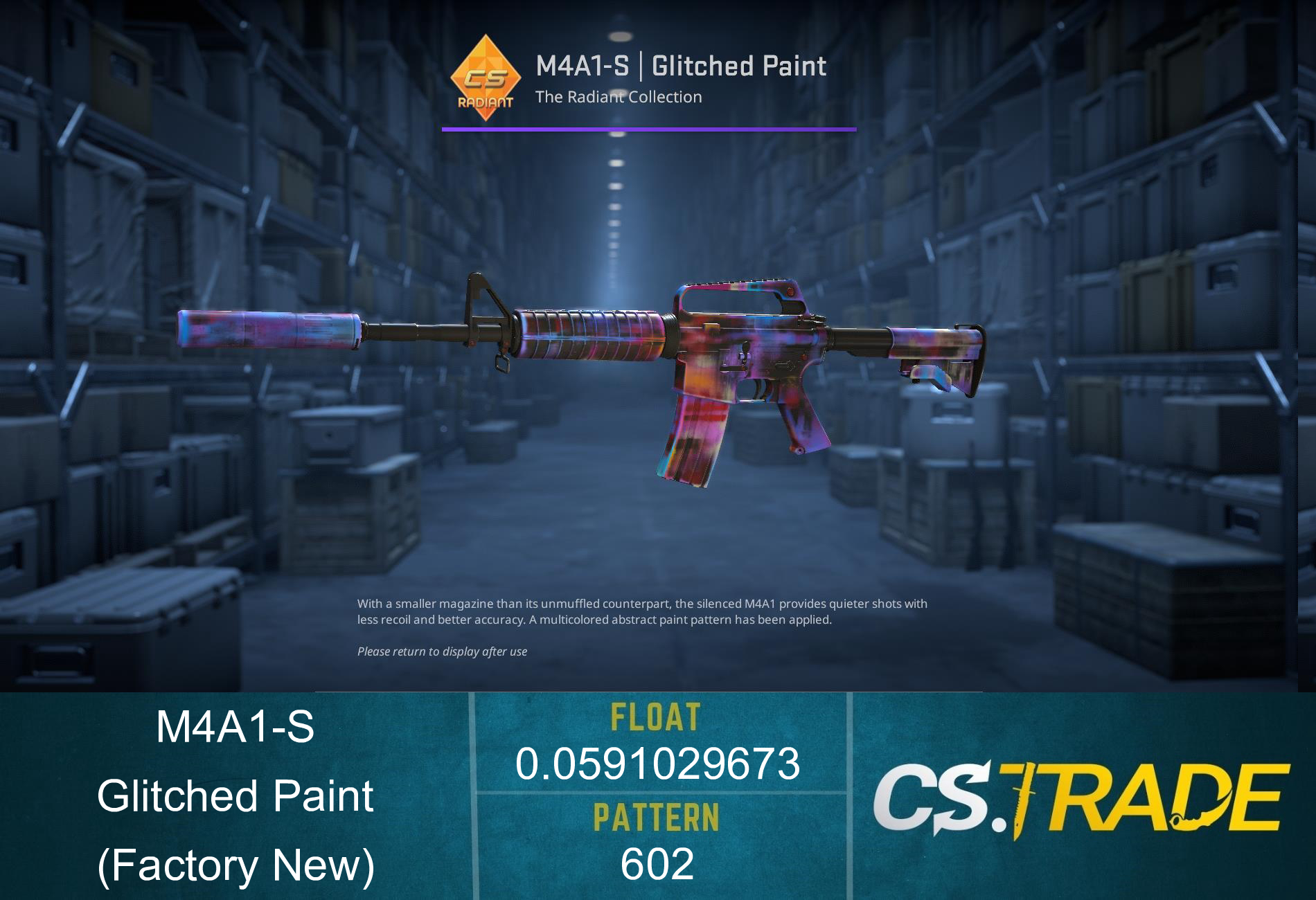 M4A1-S | Glitched Paint (Factory New) Screenshot