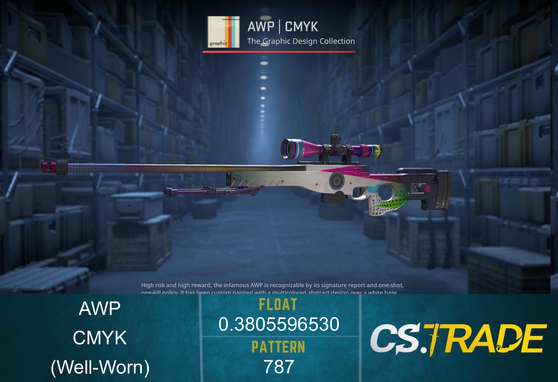 AWP | CMYK (Well-Worn) Screenshot