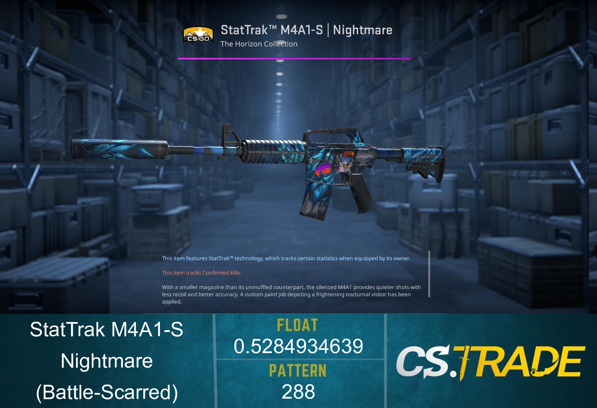 StatTrak™ M4A1-S | Nightmare (Battle-Scarred)