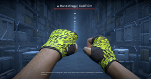 ★ Hand Wraps | CAUTION! (Battle-Scarred) Screenshot