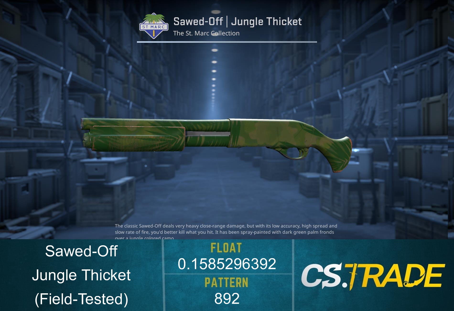 Sawed-Off | Jungle Thicket (Field-Tested) Screenshot
