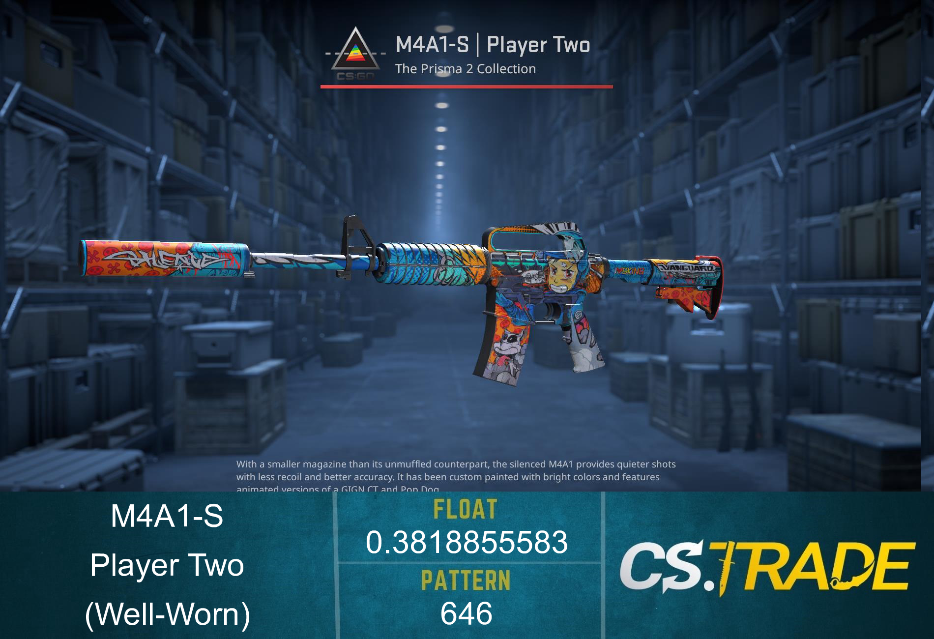 M4A1-S | Player Two (Well-Worn) Screenshot