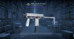 MP9 | Arctic Tri-Tone (Minimal Wear) Screenshot