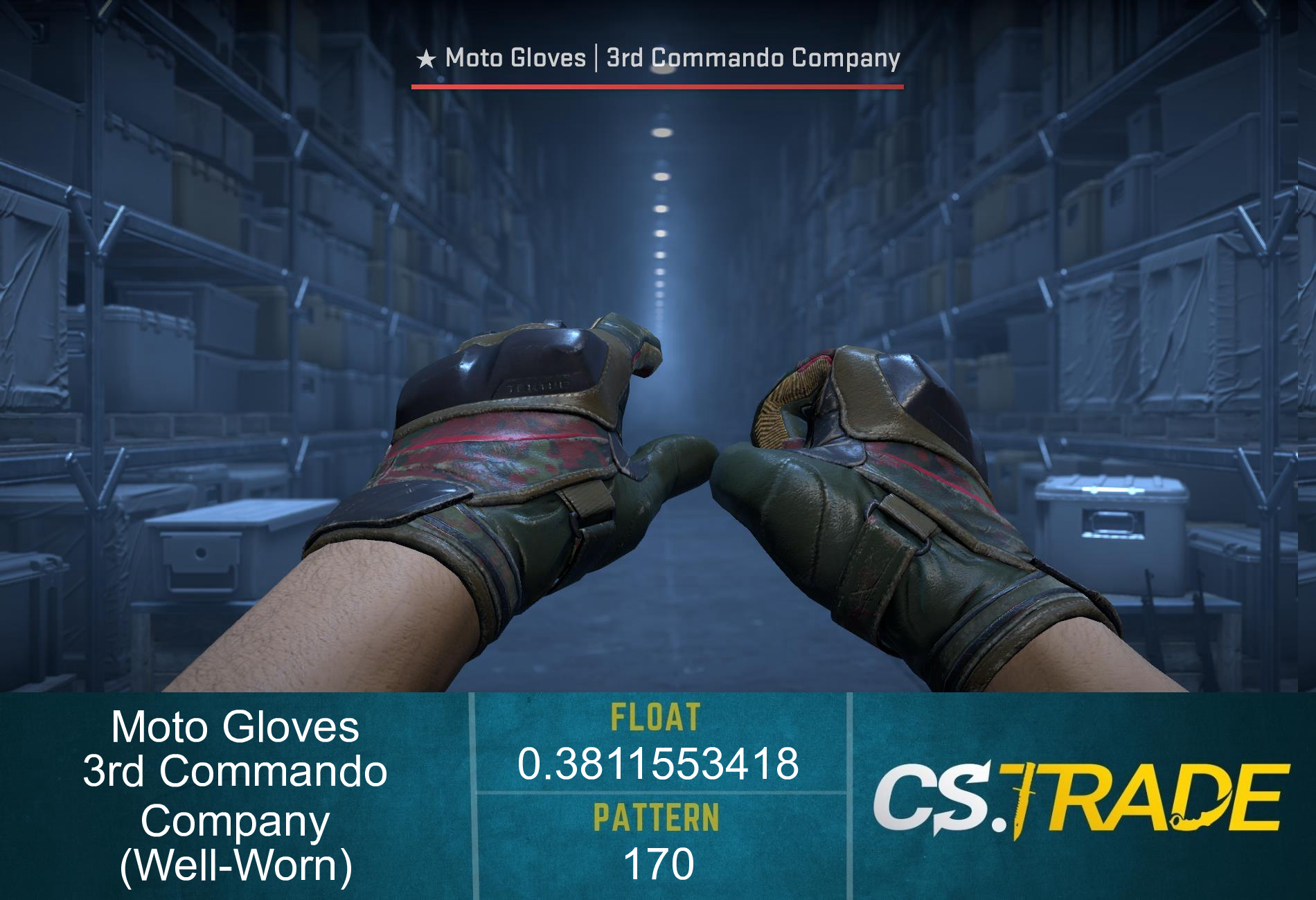 ★ Moto Gloves | 3rd Commando Company (Well-Worn) Screenshot