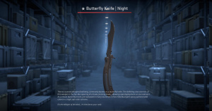 ★ Butterfly Knife | Night (Minimal Wear) Screenshot