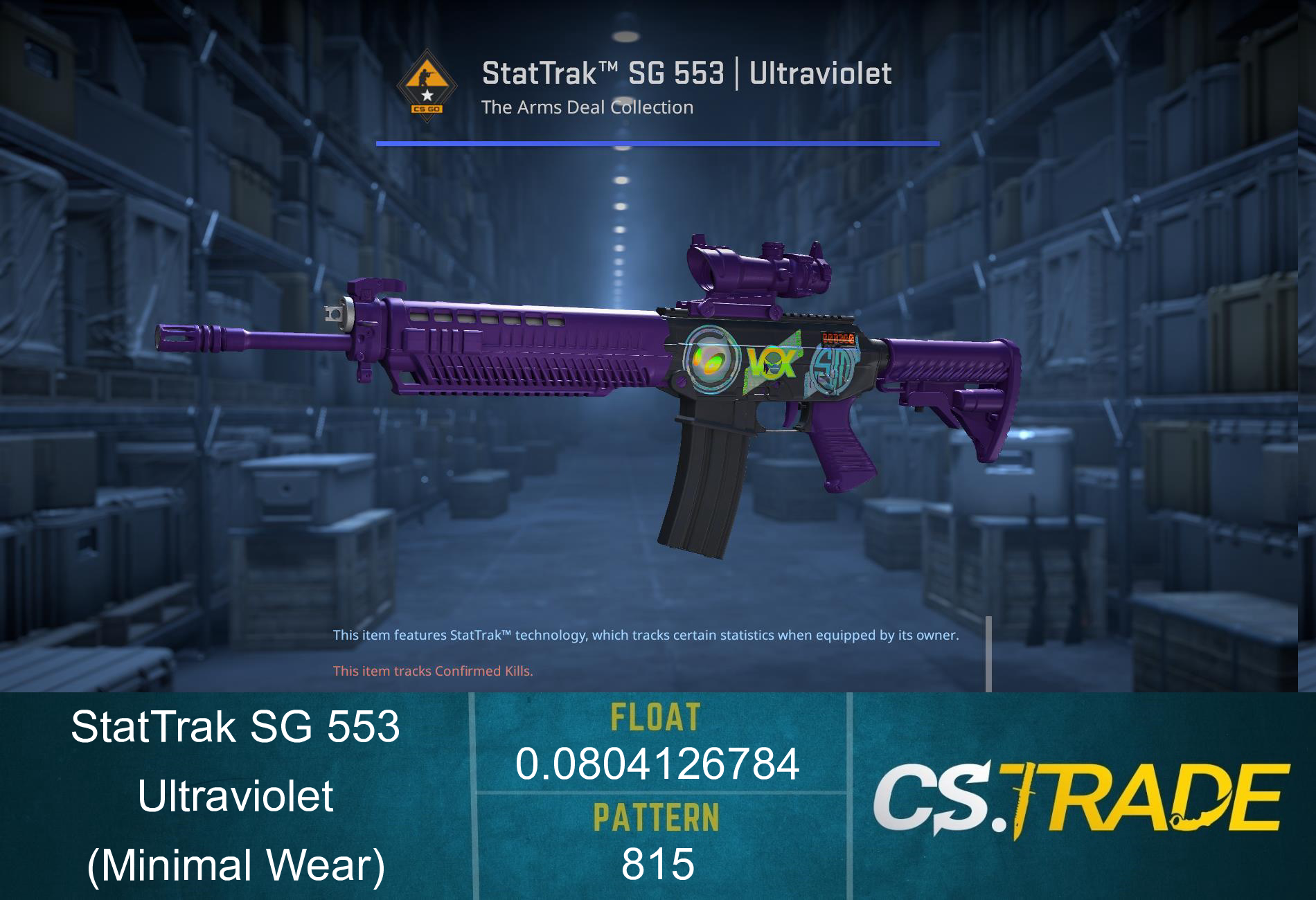 SG 553 | Ultraviolet (Minimal Wear) Screenshot