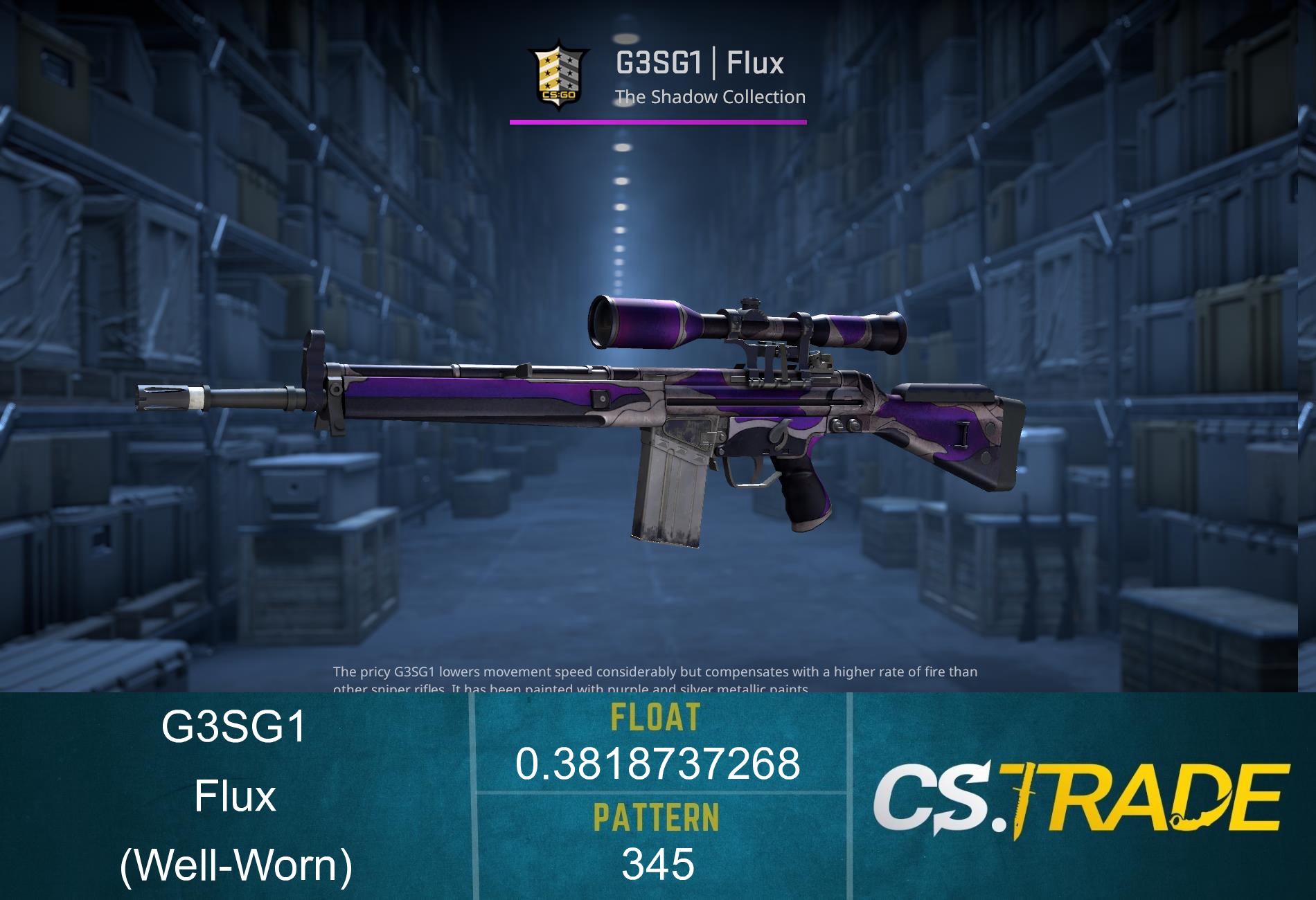 StatTrak™ G3SG1 | Flux (Well-Worn) Screenshot