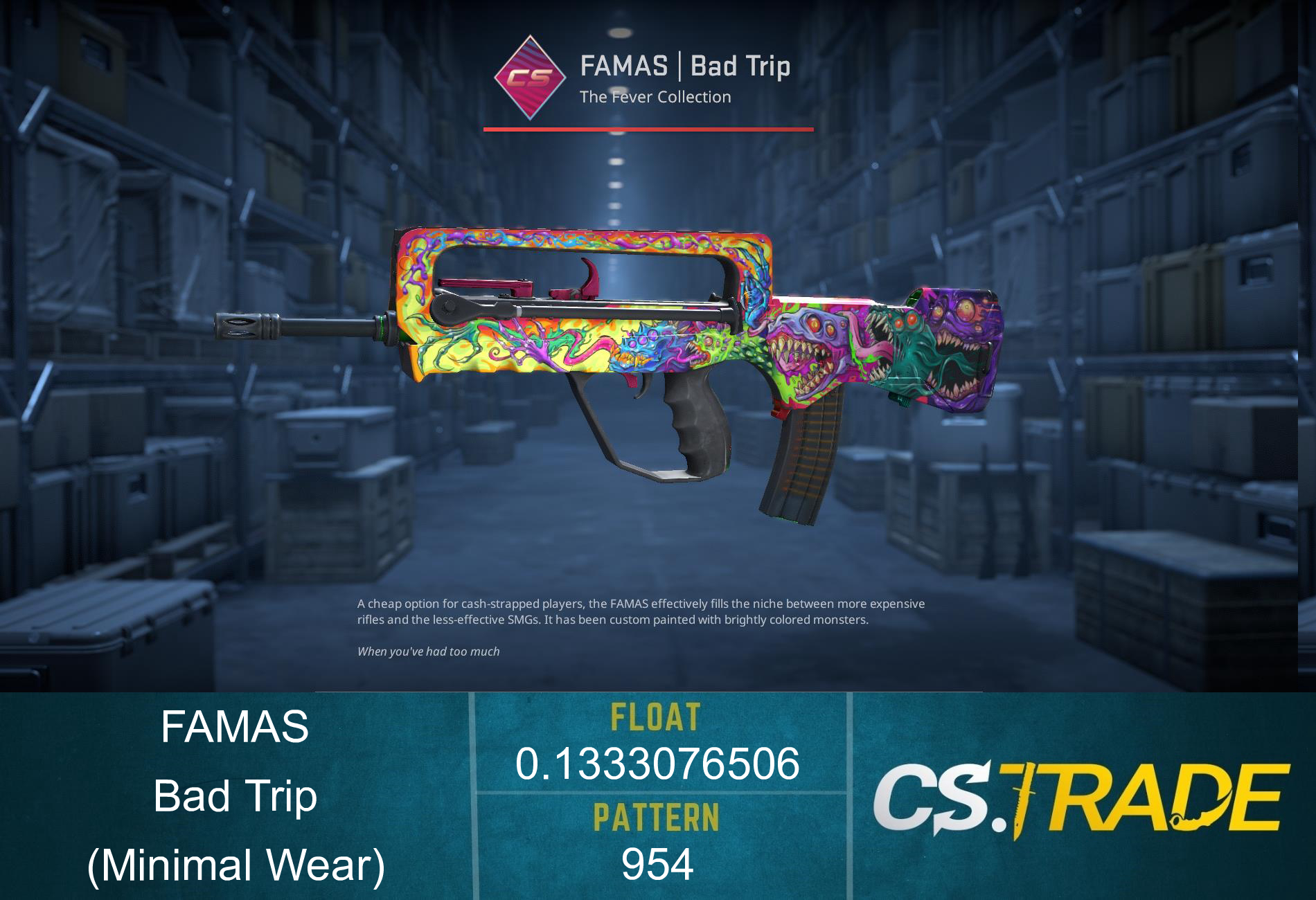 FAMAS | Bad Trip (Minimal Wear) Screenshot