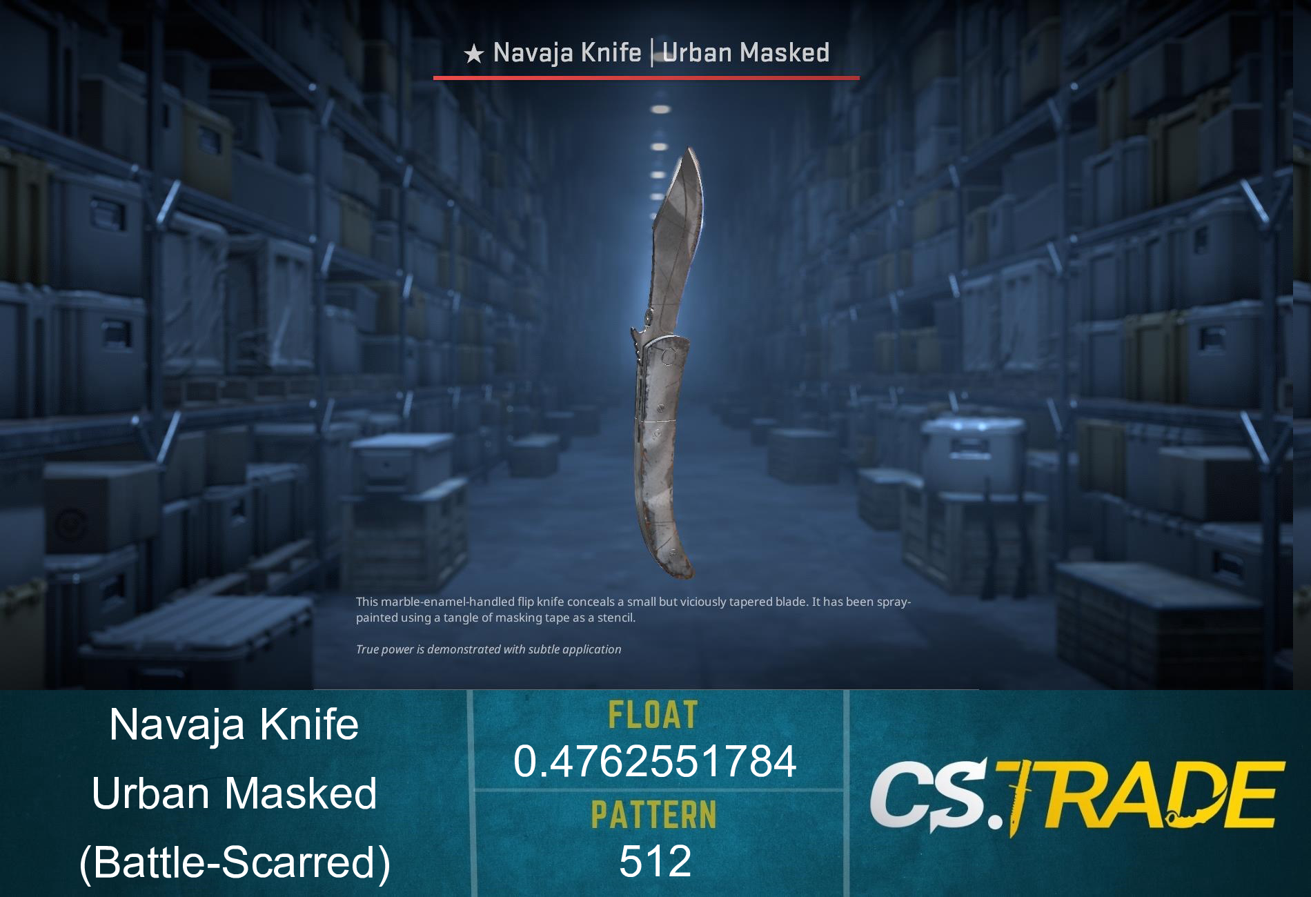 ★ Navaja Knife | Urban Masked (Battle-Scarred) Screenshot