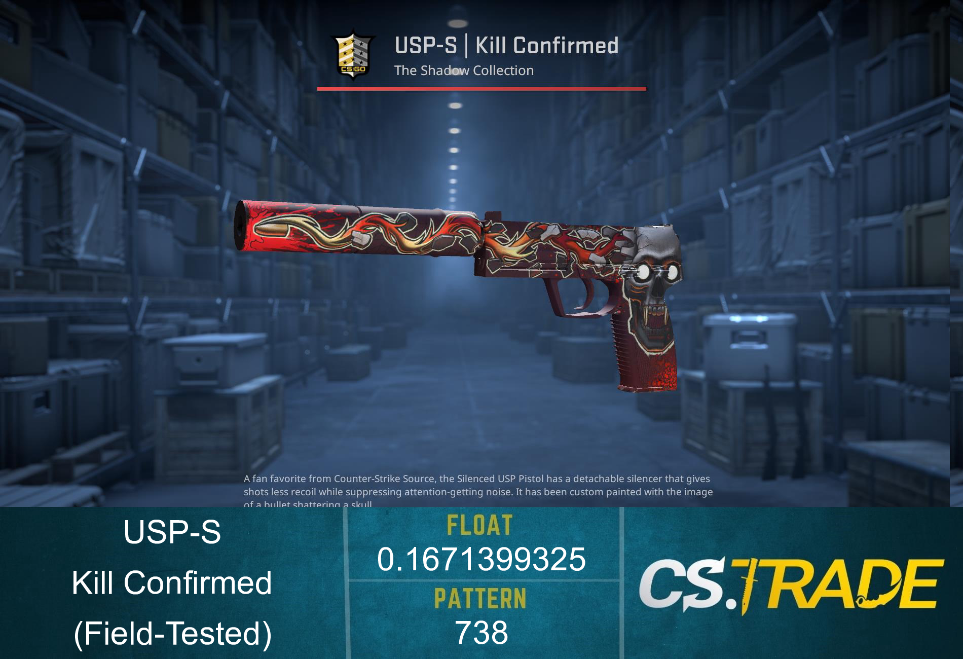 USP-S | Kill Confirmed (Field-Tested) Screenshot
