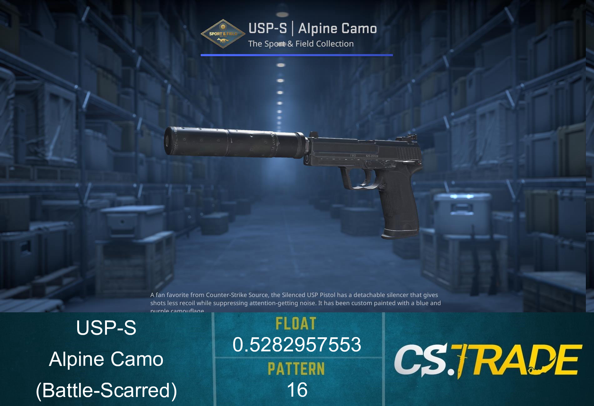 USP-S | Alpine Camo (Battle-Scarred) Screenshot