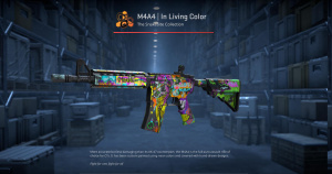 M4A4 | In Living Color (Battle-Scarred) Screenshot