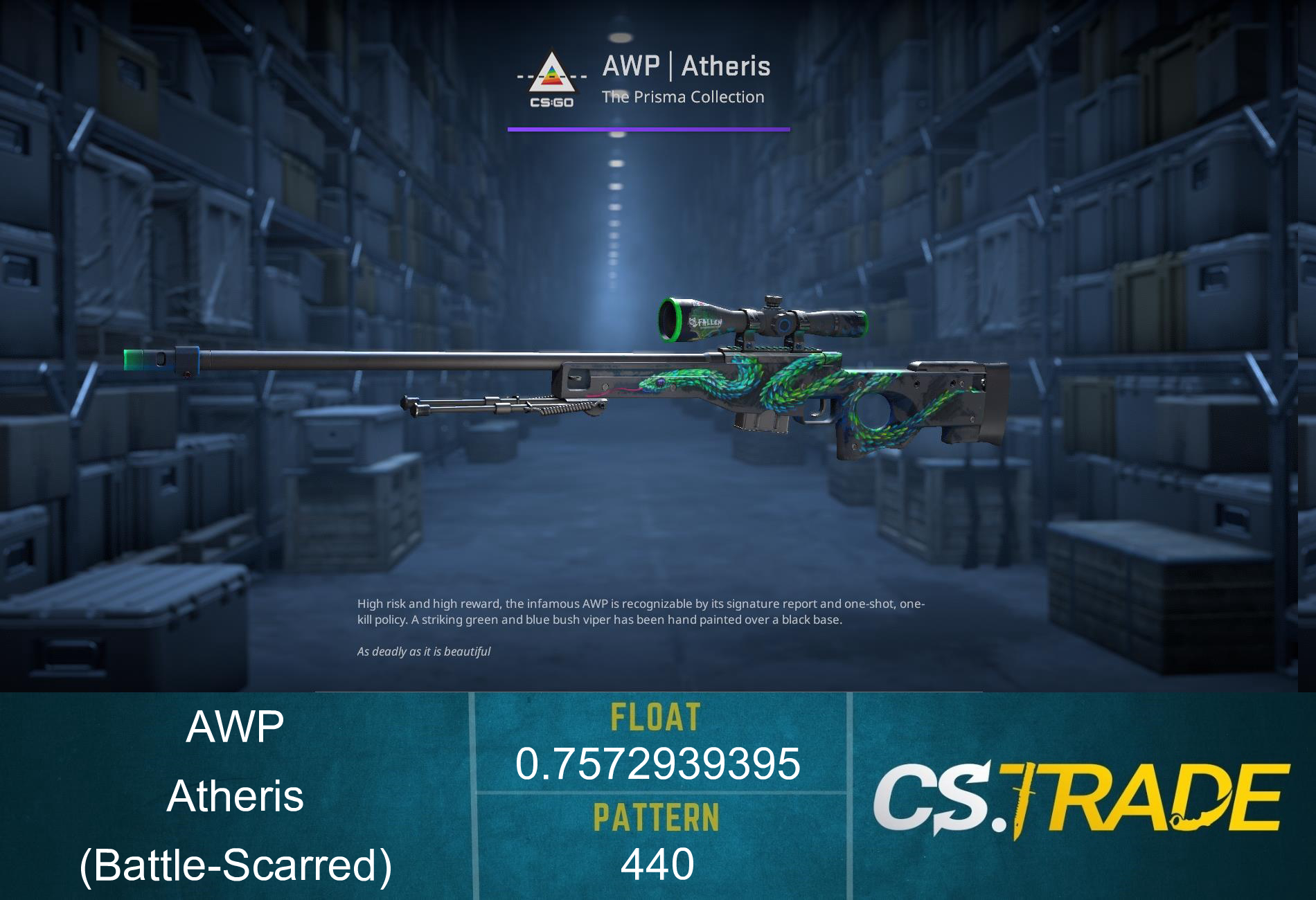 StatTrak™ AWP | Atheris (Battle-Scarred) Screenshot