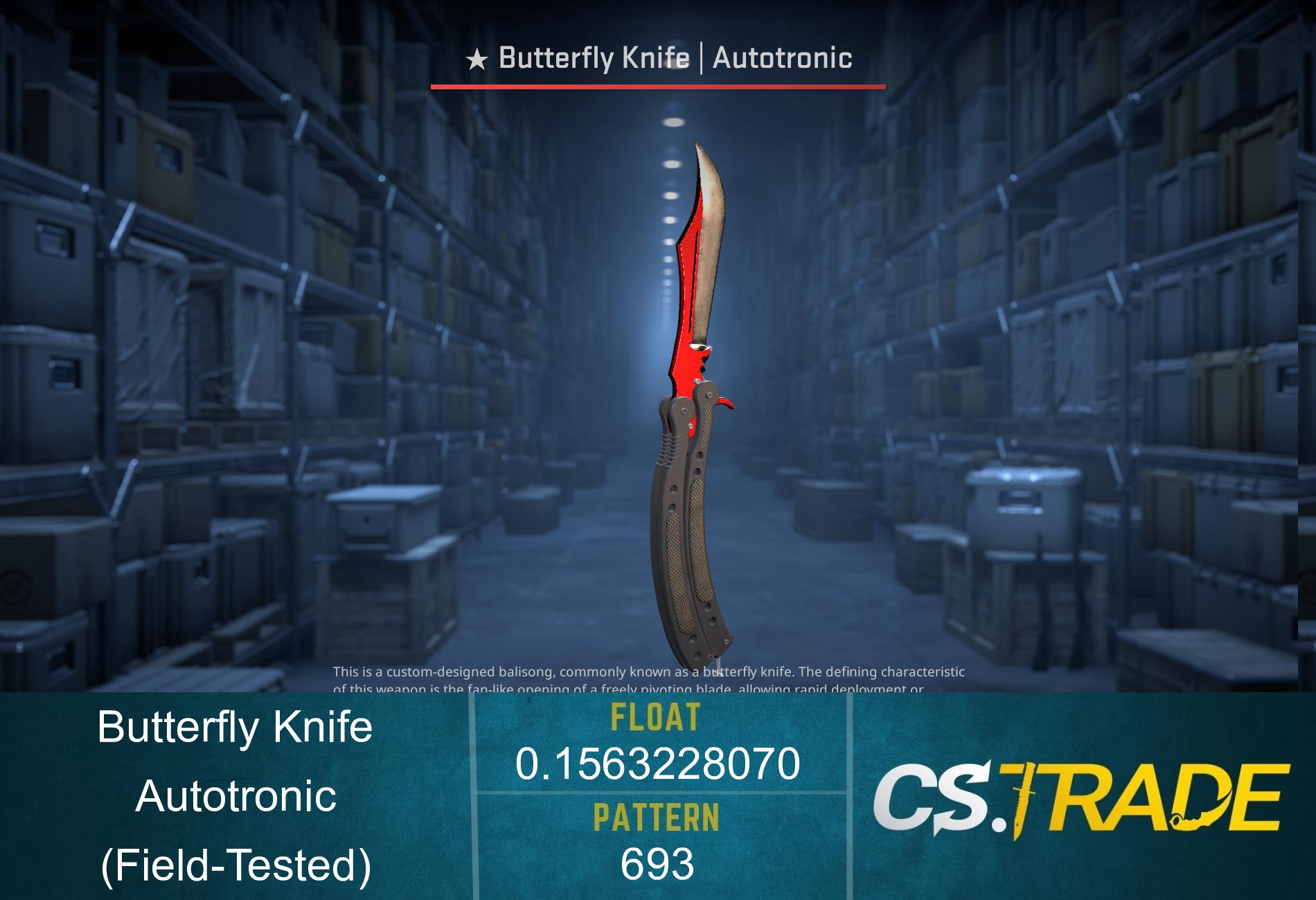 ★ StatTrak™ Butterfly Knife | Autotronic (Field-Tested) Screenshot