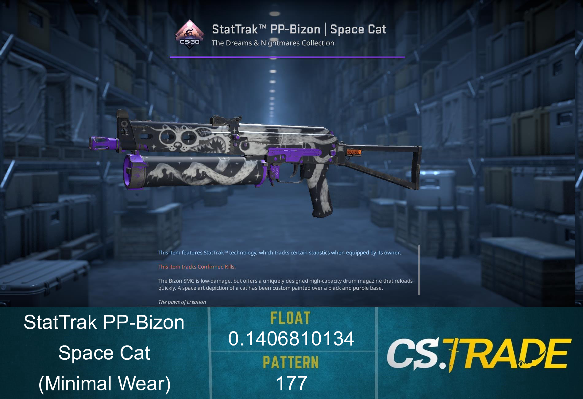 PP-Bizon | Space Cat (Factory New) Screenshot