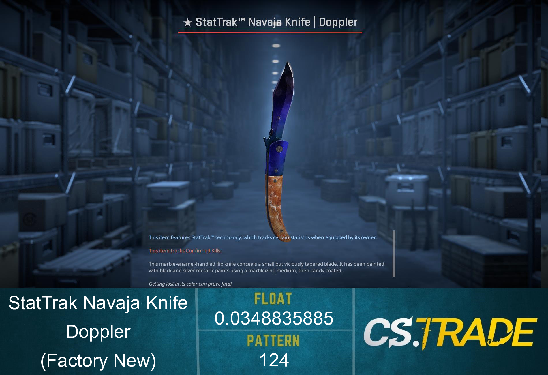 ★ StatTrak™ Navaja Knife | Doppler Phase 3 (Factory New)