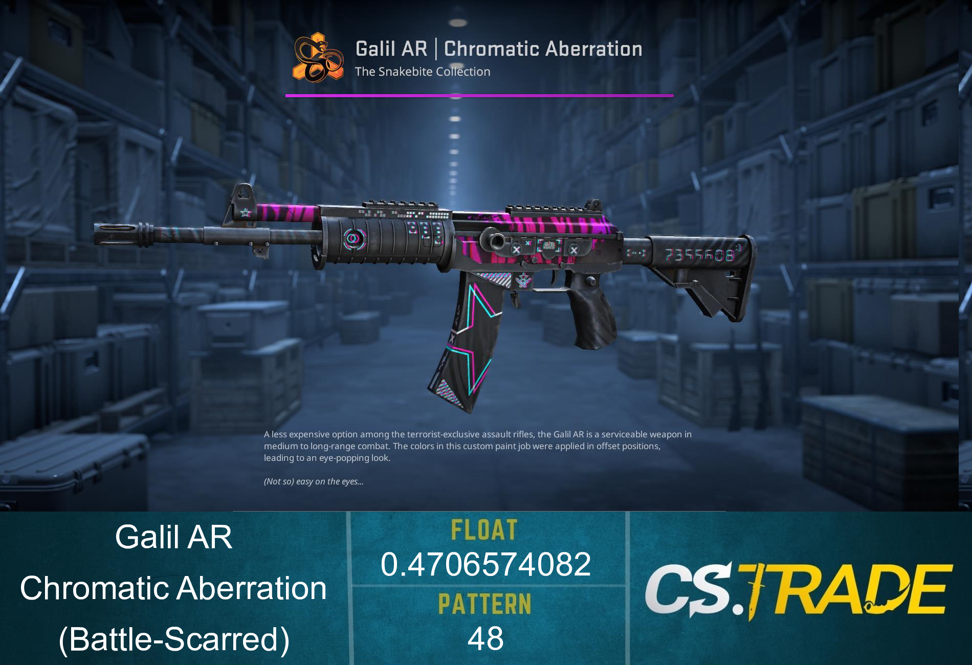 Galil AR | Chromatic Aberration (Battle-Scarred) Screenshot