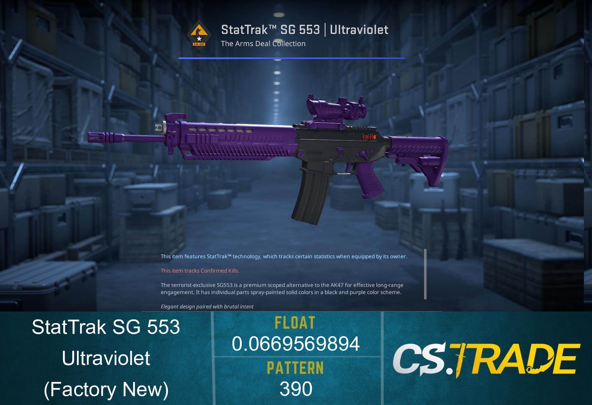 SG 553 | Ultraviolet (Factory New) Screenshot