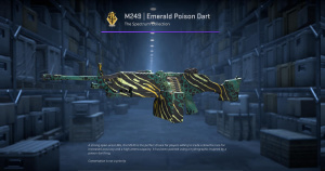M249 | Emerald Poison Dart (Factory New) Screenshot