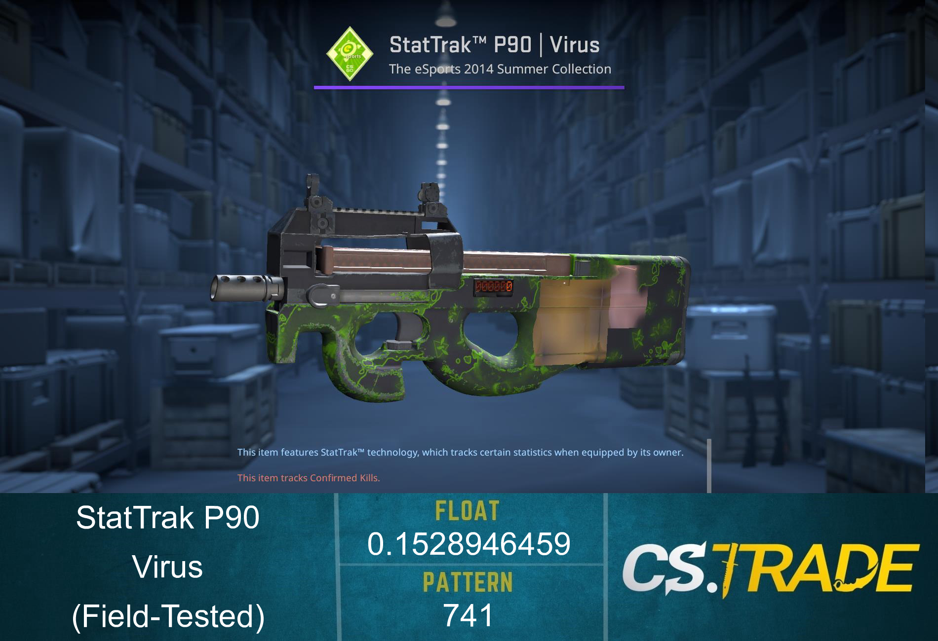 P90 | Virus (Field-Tested) Screenshot