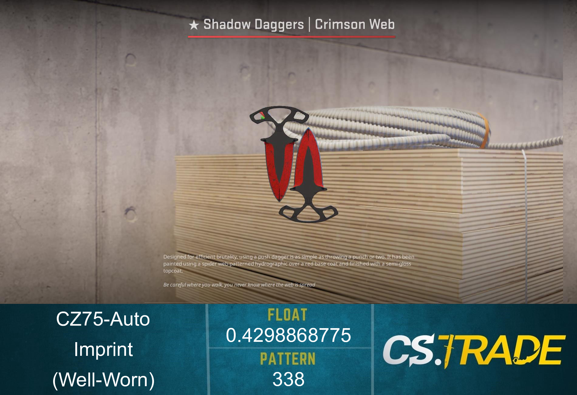 StatTrak™ CZ75-Auto | Imprint (Well-Worn) Screenshot