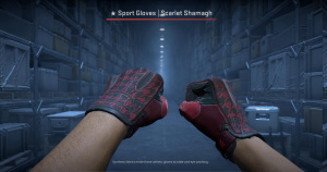 ★ Sport Gloves | Scarlet Shamagh (Well-Worn) Screenshot