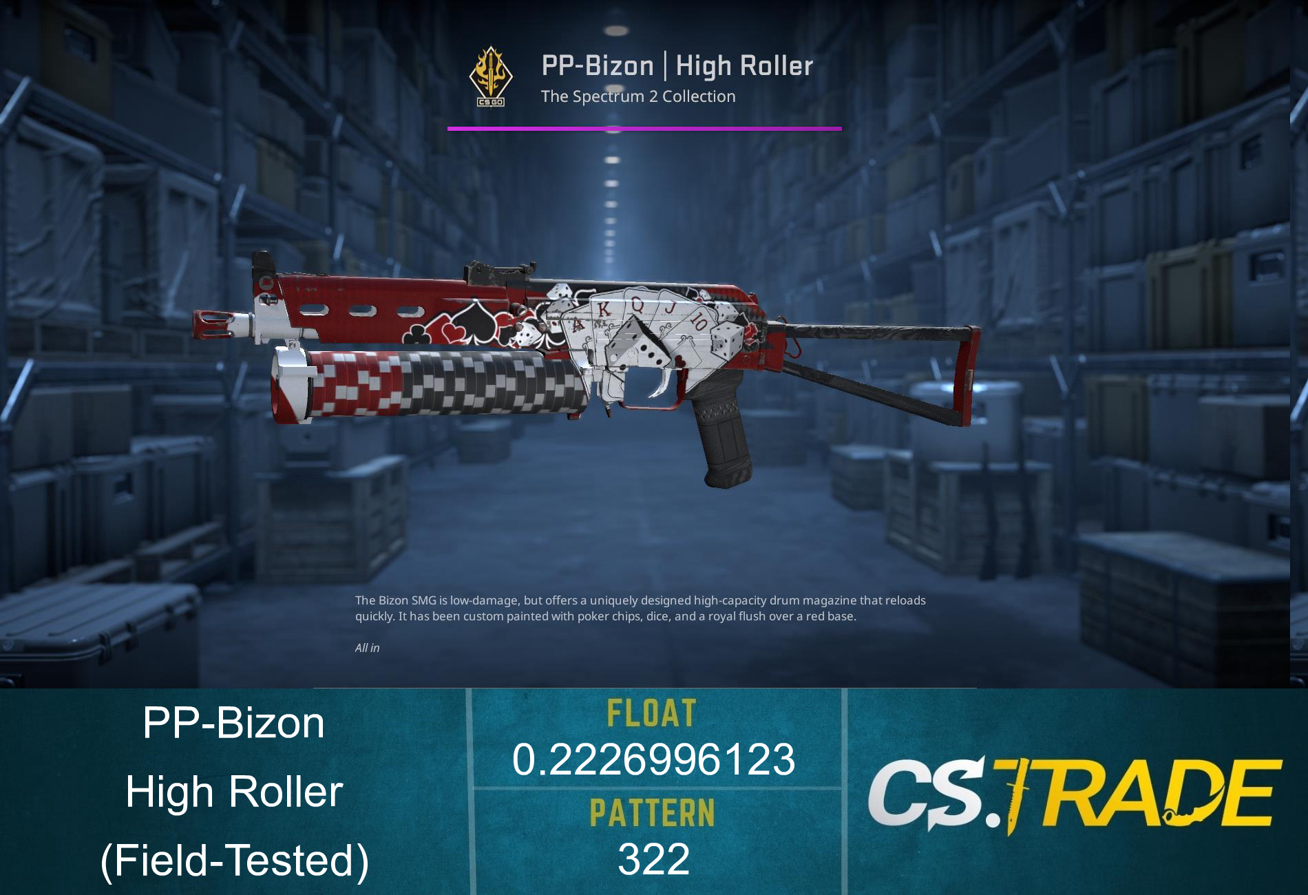 PP-Bizon | High Roller (Field-Tested) Screenshot