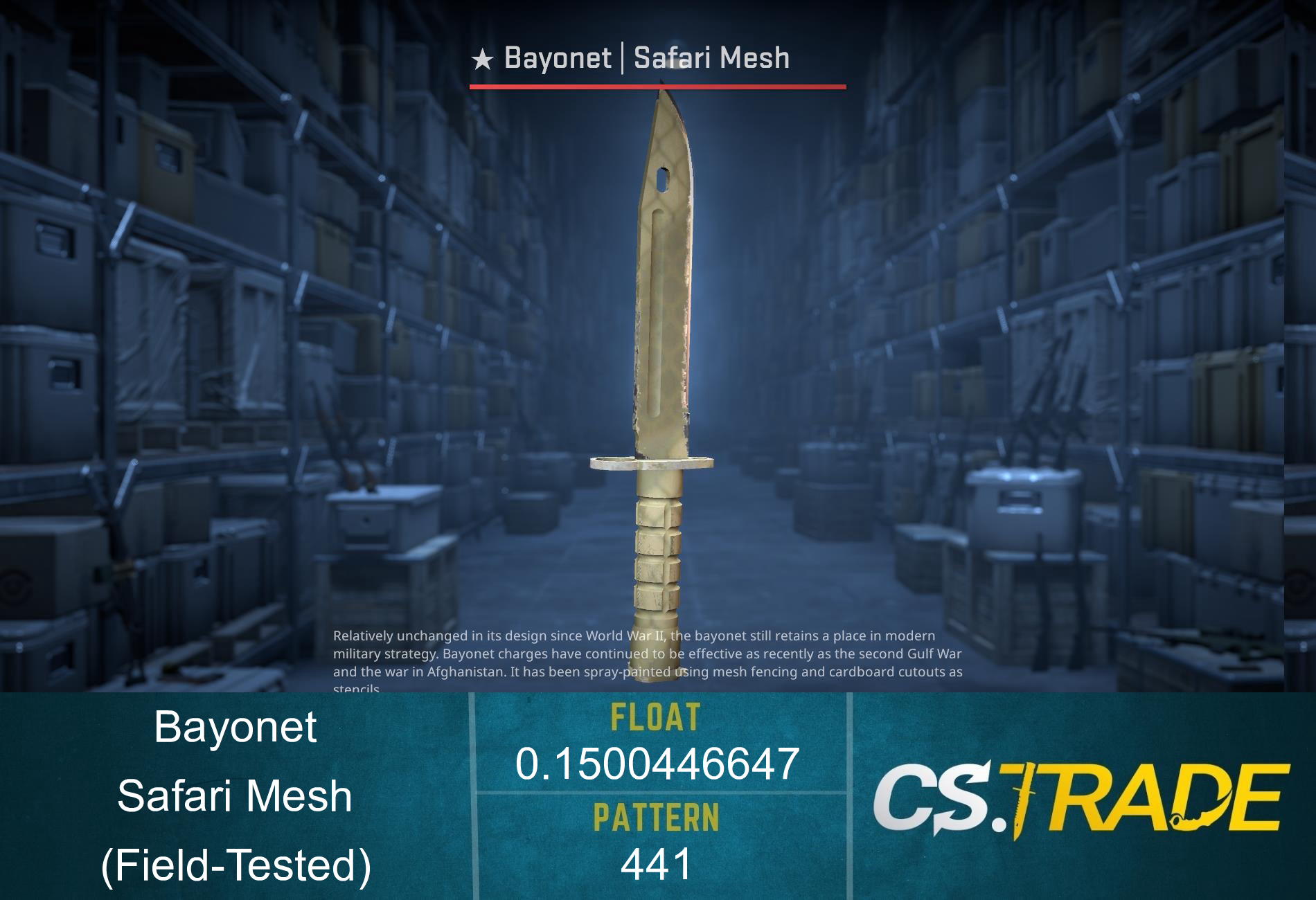 ★ Bayonet | Safari Mesh (Field-Tested) Screenshot