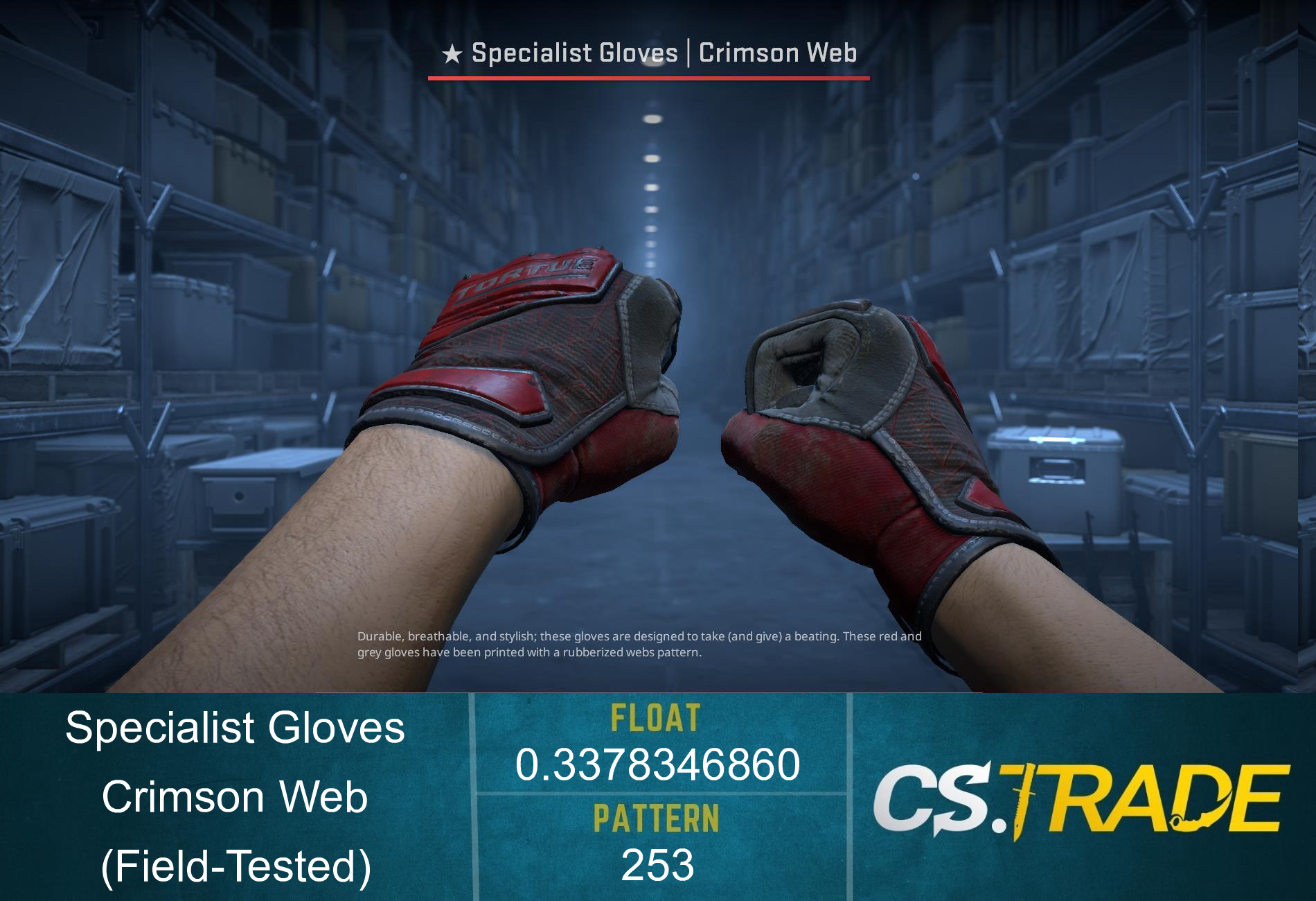 ★ Specialist Gloves | Crimson Web (Factory New) Screenshot