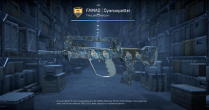 FAMAS | Cyanospatter (Factory New) Screenshot