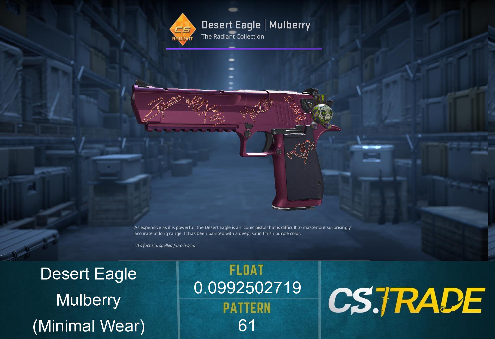 Desert Eagle | Mulberry (Minimal Wear) Screenshot
