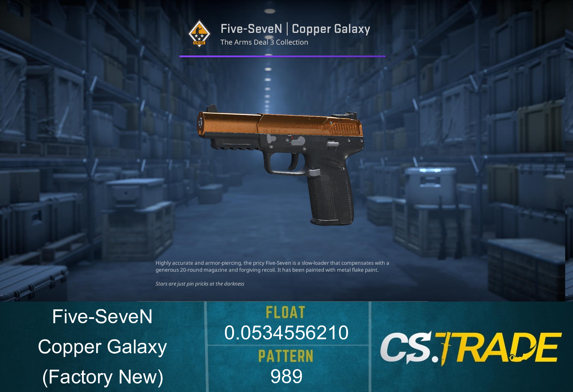 Five-SeveN | Copper Galaxy (Factory New) Screenshot