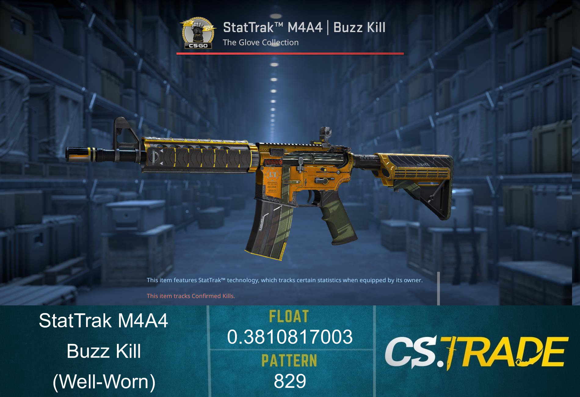 M4A4 | Buzz Kill (Well-Worn) Screenshot