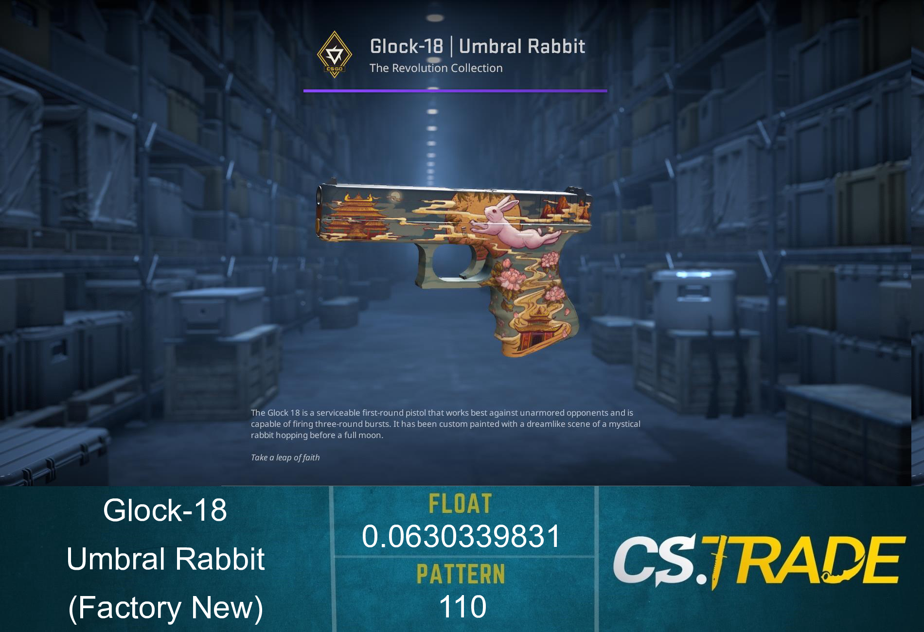 Glock-18 | Umbral Rabbit (Factory New) Screenshot