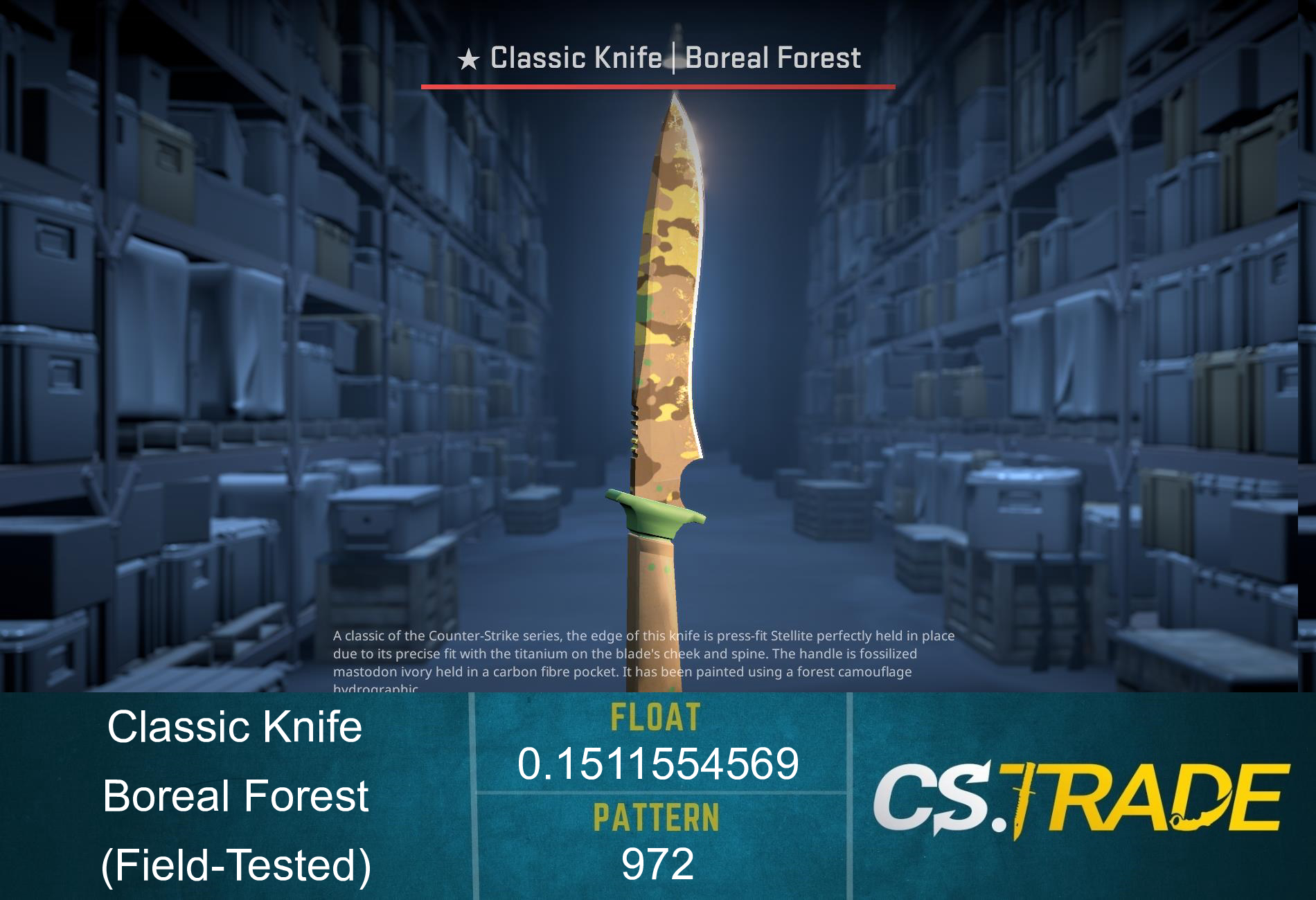 ★ Classic Knife | Boreal Forest (Field-Tested) Screenshot