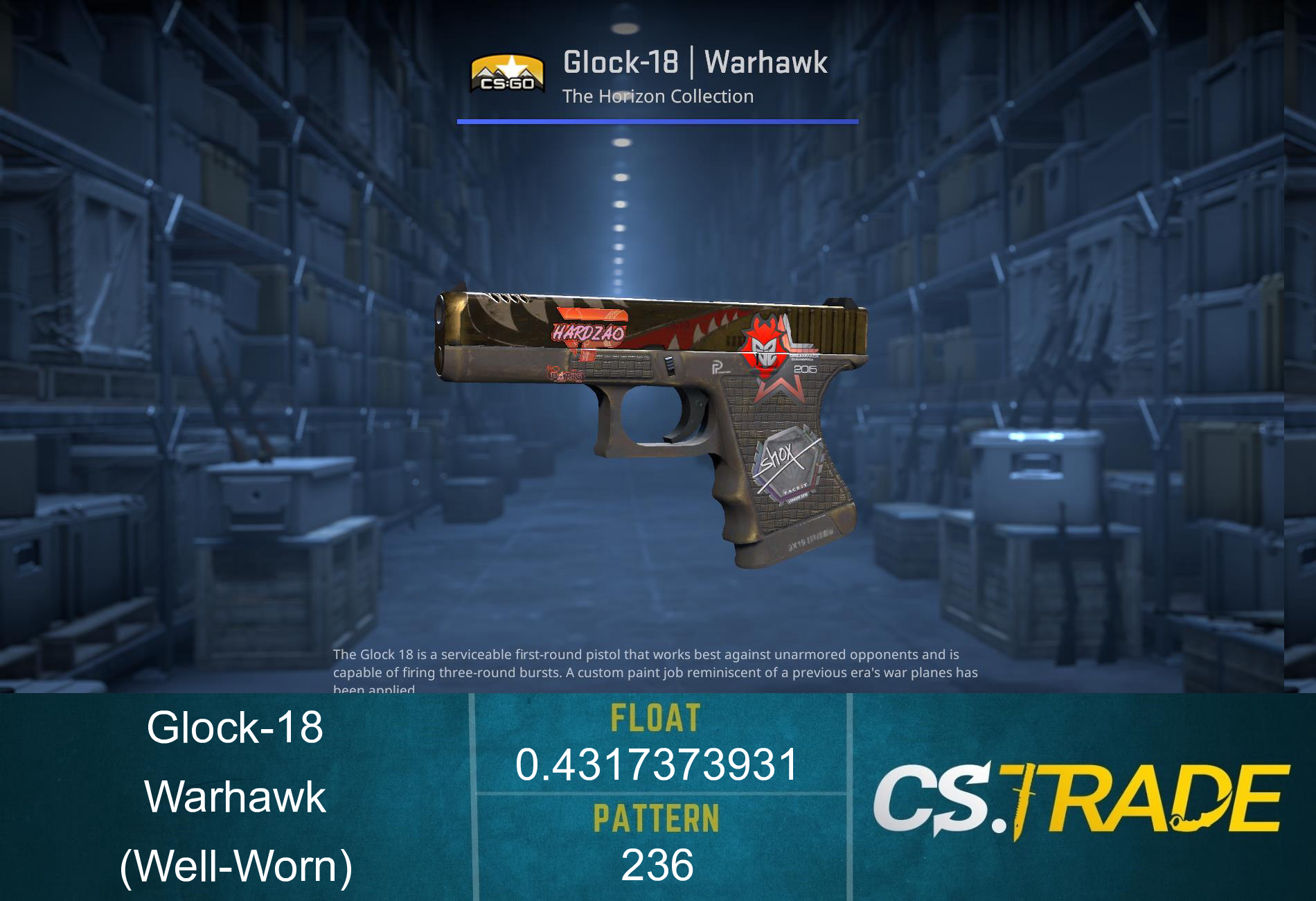 Glock-18 | Warhawk (Well-Worn) Screenshot