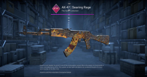 AK-47 | Searing Rage (Minimal Wear) Screenshot