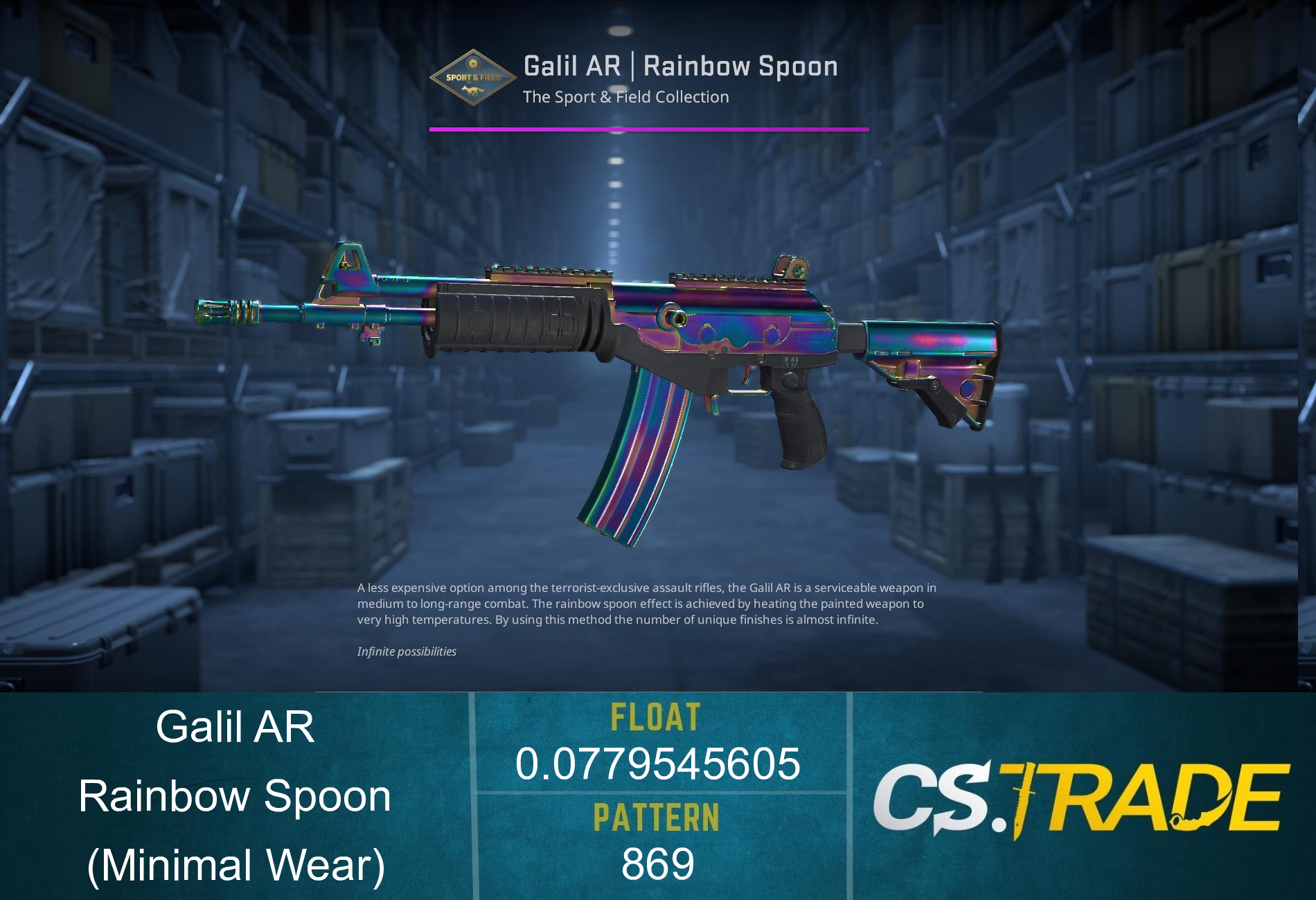 Galil AR | Rainbow Spoon (Minimal Wear) Screenshot
