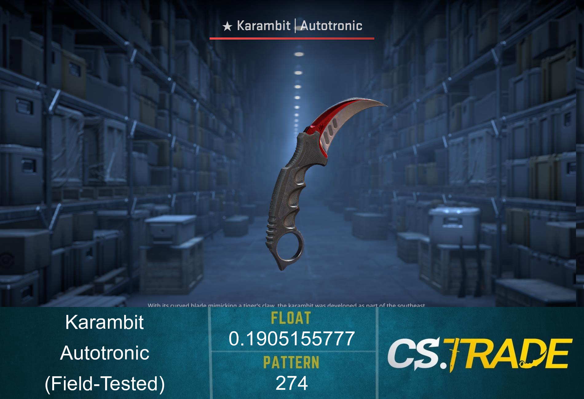 ★ Karambit | Autotronic (Field-Tested) Screenshot