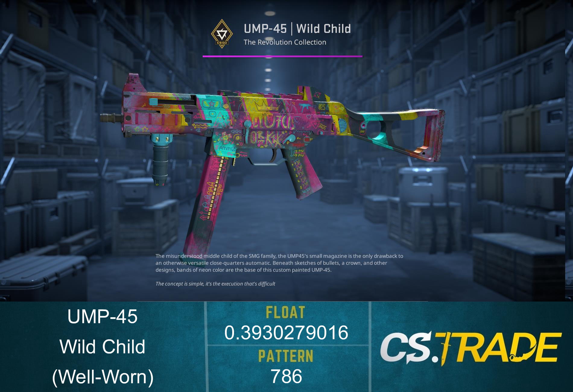 UMP-45 | Wild Child (Well-Worn) Screenshot