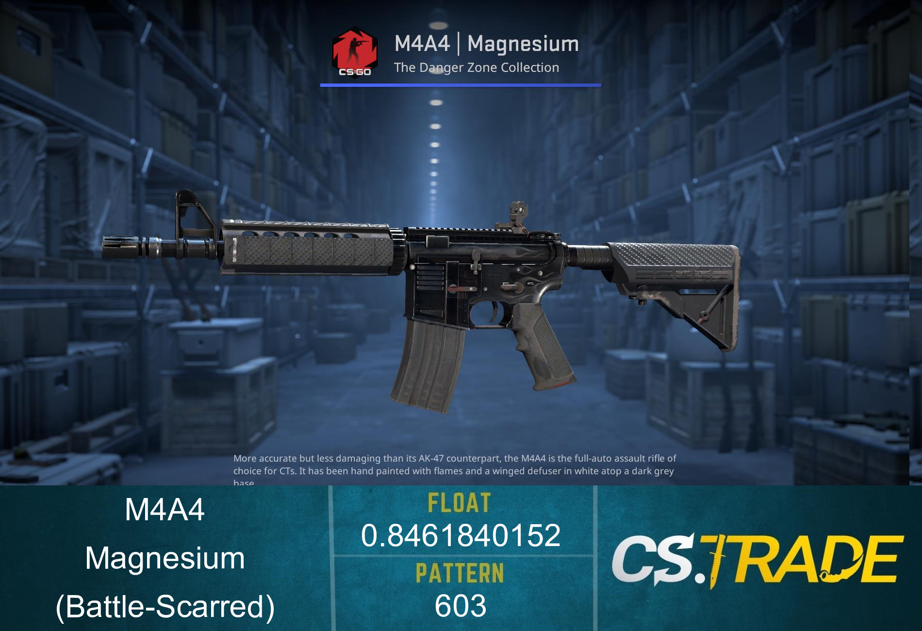 M4A4 | Magnesium (Battle-Scarred) Screenshot
