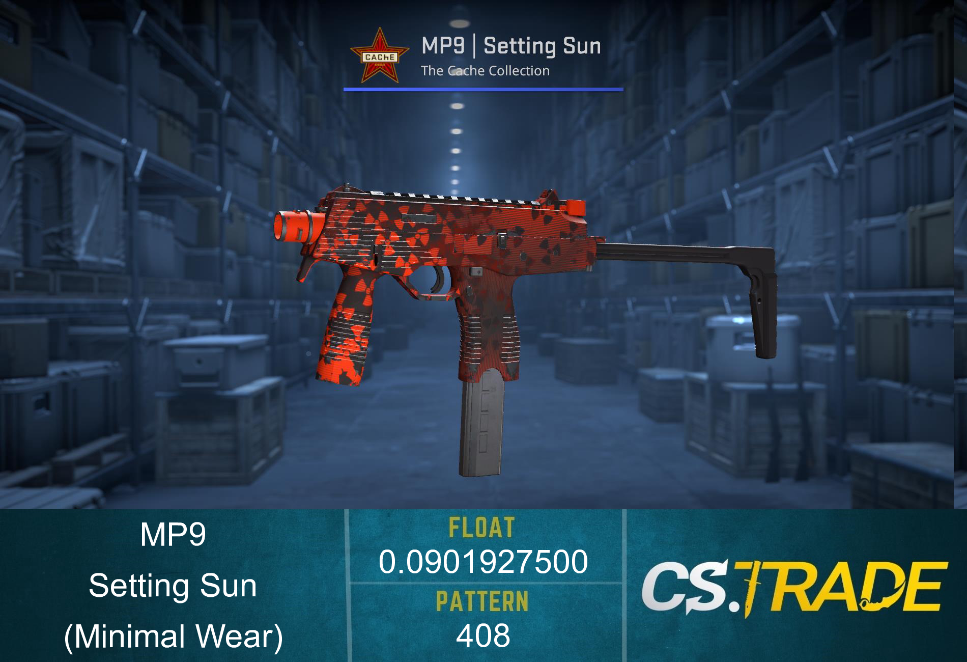 MP9 | Setting Sun (Minimal Wear) Screenshot