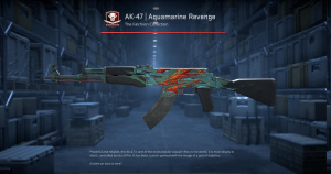 AK-47 | Aquamarine Revenge (Well-Worn) Screenshot