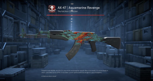AK-47 | Aquamarine Revenge (Well-Worn) Screenshot